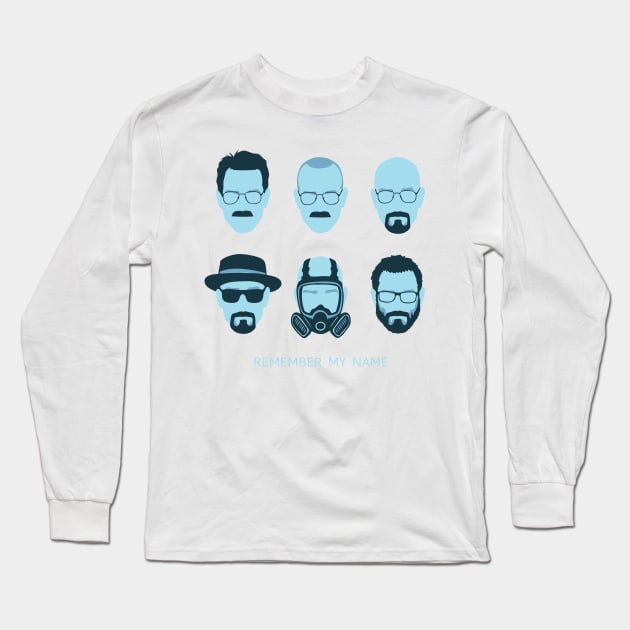 ALL HAIL HEISENBERG (blue) Long Sleeve T-Shirt by olly